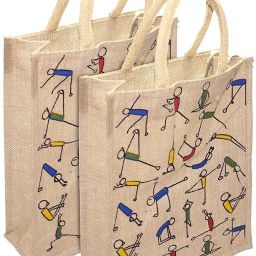 yoga jute bag Pack of 2 Grocery Bags-image-68
