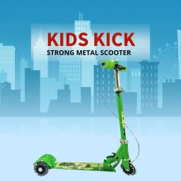 Top Kids Kick Scooters, Strong And Arreactive Metal With ABEC Wheel(Green)-picture-26