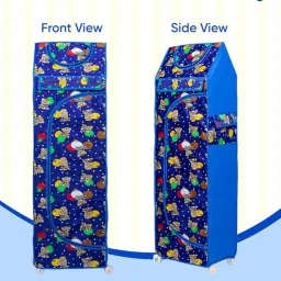 6 Shelve Unbreakable Material PVC Collapsible Wardrobe-1 PP Collapsible Wardrobe-image-55