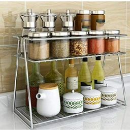 Utensil Kitchen Rack Container Organizer Storage Shelf Holder Trolley Basket Steel-image-37