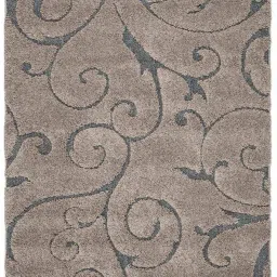 shag weaving Grey Polyester Carpet image 2