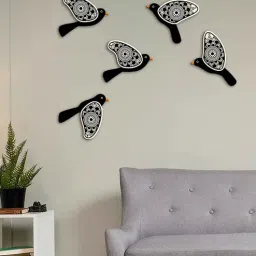 suveharts 5 Pcs Black Wooden Cute Bird Plaques-picture-21