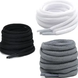 XERUS shoe laces Black White Grey Oval round 120cm for boot sport hiking shoe Shoe Lace-image-80