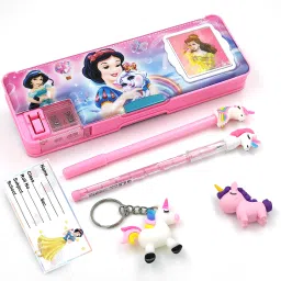 Disney Princess Art Pencil Box with Combo set Geometry Box-image-31