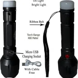 nirvair Lithium Battery Hi - 20 Watt Bright Led Flashlight with Nigh Light Hand Torch 2 hrs Torch Emergency Light image 5