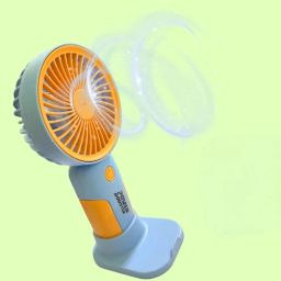 Gift Collection 3 Speed Portable Mini Rechargeable Fan With Stand & USB Charging Cable Personal High Speed Fan for Women, Makeup, Men, Office, Travel, Ground, Stadium Rechargeable Fan, USB Fan-26