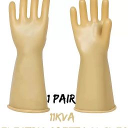 Industrial Gloves 11 KV Electric Hand Gloves Shock Proof Safety Gloves Pack of 1 Latex, RubberSafety Gloves-29