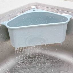 Triangle Shape Sink Storage Rack Drain Shelf Suction Cup Sink Soap Holder Tringle Shape Sink Drainer Corner Basin-image-71