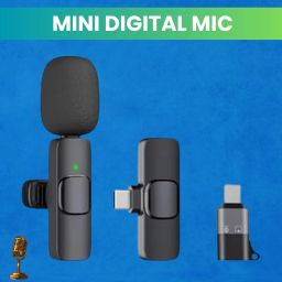 K8 Wireless Microphone Recording Clip Mic with Receiver for Vlogging/YoutubeC69 Microphone-image-71