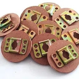 Metal Hook Pasted on Round MDF Board (Set of 15) – 2x2 Inches| Pack of 15-21