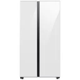 SAMSUNG 653 Litres 3 Star Frost Free Side by Side Door Smart Wifi Enabled Refrigerator with Twin Cooling Plus Technology (RS76CB81A312HL, Clean White) image 1