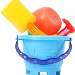 Sand Game Castle Building Plastic Beach Toy Set For Kids Summer-6 pcs-6