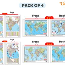 Pack of 4 INDIAPOLITICAL&PHYSICALMAPINENGLISH INDIAPOLITICAL & MORE-image-60