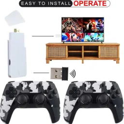 RETRO M15 PRO GAME STICK Console 2.4G Dual Wireless Gamepad 64 GB Plug & Play Limited Edition-46