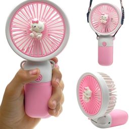 Felinar Mini Portable Fan Rechargeable USB Handheld Fan 5-Speed Adjustable Mini Portable Fan Rechargeable USB Handheld Fan in pink USB Fan-26