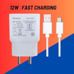 PARADISEECOM Adaptive Charging 2.4 A Wall Charger for Mobile with Detachable Cable-image-92