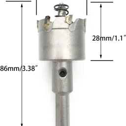 35mm HSS Tungsten Carbide Hole Saw, TCT Cutter Drill Bit for Metal Stainless Steel Wood Aluminum-11