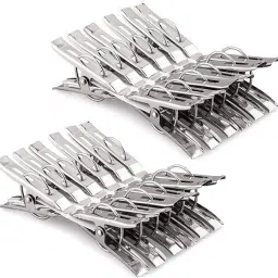 Strong Stainless Metal Laundry Pins for Clothes Sock Food Sealing Photos Steel Cloth Clips-10