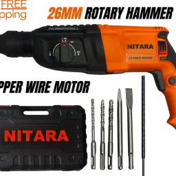 "Unstoppable" 26mm 3-in-1 Rotary hammer drill machine and 5pcs bit 1200W 1100RPM Inverter Welding Machine-16