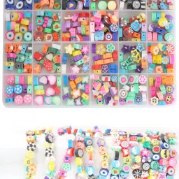 24 rubber design beads chn box set-24