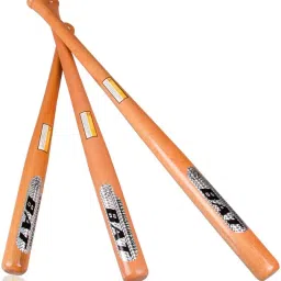7 star (Heavy Duty)Natural Wood Baseball Bat unisex baseball {l@test brown..} Willow BaseballBat For 15+ Yrs-35