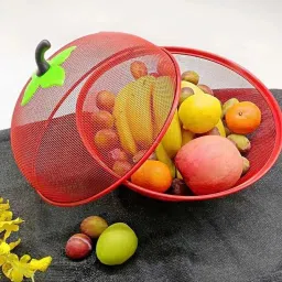 Apple Shape Fruit & Vegetable Basket With Protective Lid Stainless Steel Fruit & Vegetable Basket-image-53