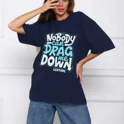Women Printed Round Neck Cotton Blend Multicolor T-Shirt-image-65