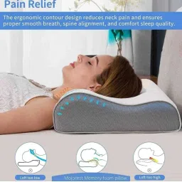 Memory Foam Solid Orthopaedic Pillow Pack of 1-10