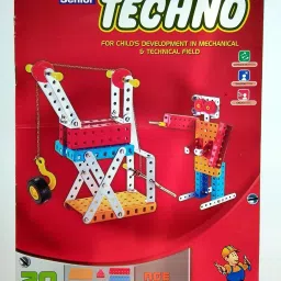 ivee international Construction Toys Mechanical Kit for Kids - Building Blocks and Models Construction 20 Model and 85+ Piece image 3