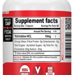 Yohimbine HCL 15MG [Strength & Potent Fat Burner]-73