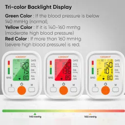 curecheck Digital Fully Automatic Upper Arm Blood Pressure Monitor For Home Use with Voice Announcement & Rechargeable feature Bp Monitor image 3