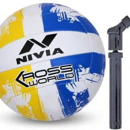 KrossWorld Volleyball + Double Action Air Pump Volleyball - Size: 4-image-40