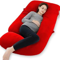 Microfibre, Polyester Fibre Solid Pregnancy Pillow Pack of 1-image-77
