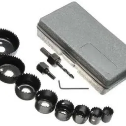 Drill Bit Set 11 In 1 Metal Alloys Wood Hole Saw Set (19-64mm) Rotary Bit Set (8 Bits)-23