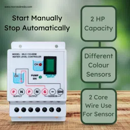MICROTAIL Semi Automatic, Manually Start and Auto Stop Water Level Controller with sensors Wired Sensor Security System image 2