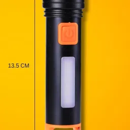 mz M985 (ZOOMABLE LED METAL TORCH)4 Modes 50W Flashlight + 36W COB light Torch image 4