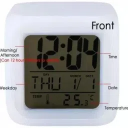 oneklik Digital Multicolor Clock image 2