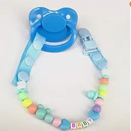 Cartoon Design Silicone Pacifier/Soother with Holder Chain and Clip Soother Teether and Feeder-11