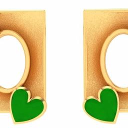 PC Chandra Jewellers Valentine's Day Special Hearts Desire Yellow Gold 22kt Stud Earring-image-4