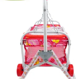 swing n fly Foldable Baby Cradle with Swing, Jhula Palna for New Born Babies for Multi-Use Cot image 3