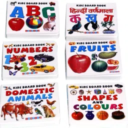 Mini Pocket Books - MP - Alphabets, Hindi, Numbers 1-20, Fruits, Domestic Animals, Shapes And Colours-25