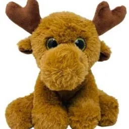 Soft Toy Cute Reindeer Washable Soft Stuffed Plush Toy for Kids Babies Soft Toy - 20 cm-picture-1