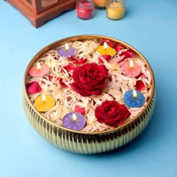Handcrafted 9-Inch Leon Cesar Urli Bowl Decorative Bowl for Floating Flowers Iron Table Diya-image-28