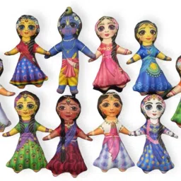Astha Sakhi Radha Krishna Stuffed and Safe Soft Toy for Kids - 7.5 mm-image-22