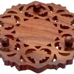 kesha spree Roundtrivet02 Wooden Carving Trivet image 3
