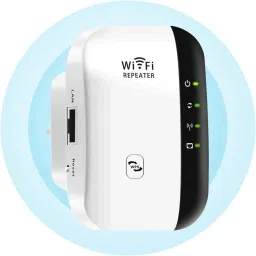 ROCKTECH WiFi Range Extender Signal Booster WiFi Range Extender 2.4 GHz 300 Mbps Wifi Speed Single Band Internal Antenna Access Point Mode-19