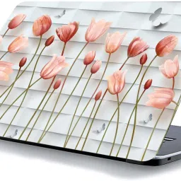 qth FLORAL LAP-3005 VINYL Reusable Laptop Skin Compatible for 15.6 inch-image-40