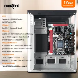 Frontech H61/1155 DDR3 LGA 1155Socket Micro-ATX Intel H61 ExpressChipset DDR3 Motherboard for Desktop image 5