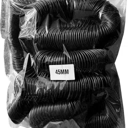 verena 45 MM Spiral Binding Black Heavy Quality Plastic Spiral Ring/Coil/Loop Manual Ring Binder-46
