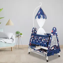 Cradle for kids cradle for baby boy and girl Cradle With Swing & Mosquito Net-image-49